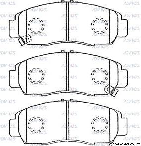 Advics SN431P - Тормозные колодки, дисковые, комплект avtokuzovplus.com.ua