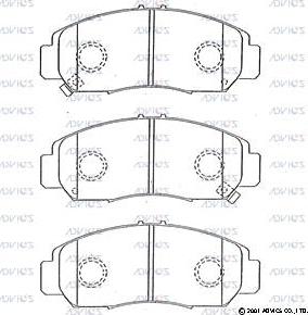 ACDelco AC947381D - Гальмівні колодки, дискові гальма autocars.com.ua