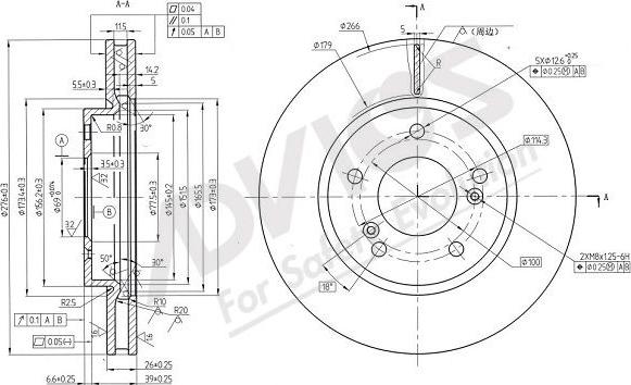 Advics D6F518B - Гальмівний диск autocars.com.ua