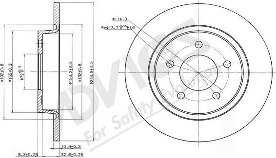 Advics E6R534B - Гальмівний диск autocars.com.ua