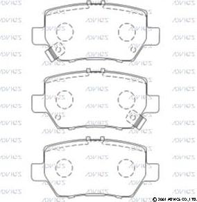 Advics SN439P - Тормозные колодки, дисковые, комплект avtokuzovplus.com.ua