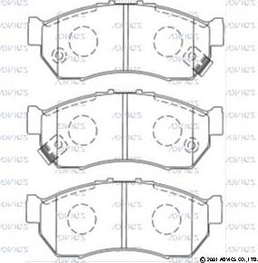 Advics SN441P - Гальмівні колодки, дискові гальма autocars.com.ua