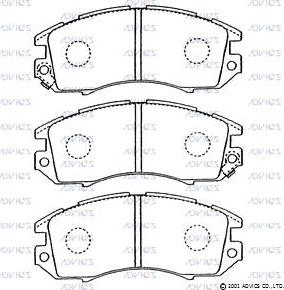 Advics SN794P - Тормозные колодки, дисковые, комплект avtokuzovplus.com.ua