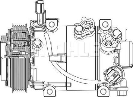 AES PSH 090.155.021.310 - Компресор, кондиціонер autocars.com.ua