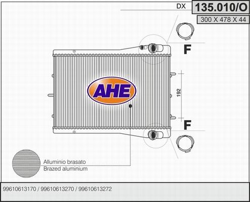 AHE 135.010/O - Радиатор, охлаждение двигателя autodnr.net