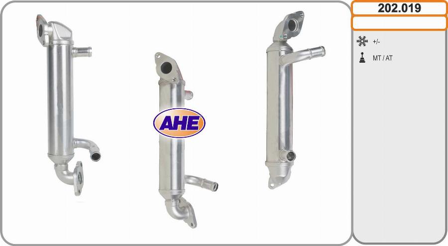 AHE 202.019 - Радіатор, рециркуляція ОГ autocars.com.ua