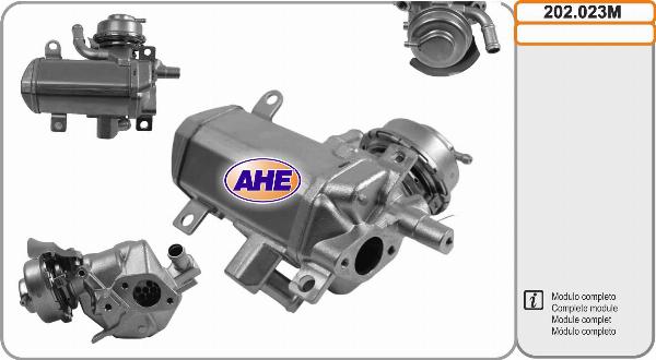 AHE 202.023M - Радіатор, рециркуляція ОГ autocars.com.ua