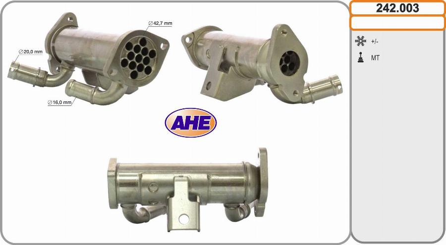 AHE 242.003 - Радиатор, рециркуляция ОГ autodnr.net