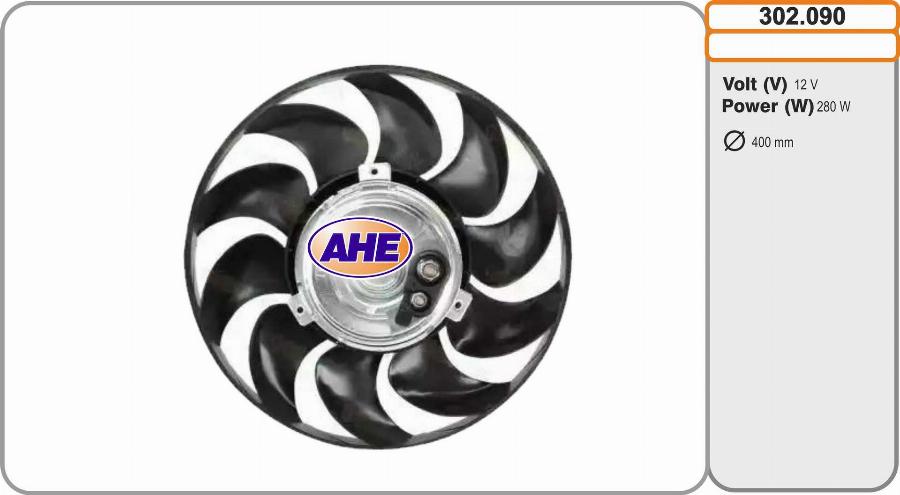 AHE 302.090 - Вентилятор, охолодження двигуна autocars.com.ua