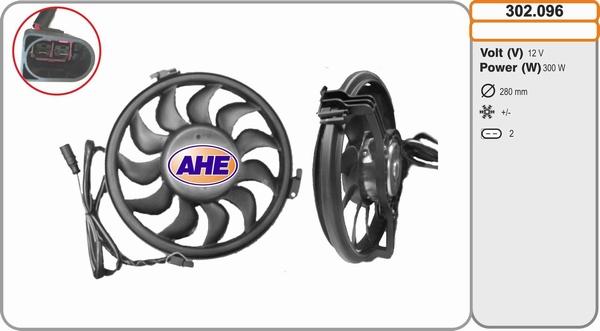 AHE 302.096 - Вентилятор, охлаждение двигателя autodnr.net