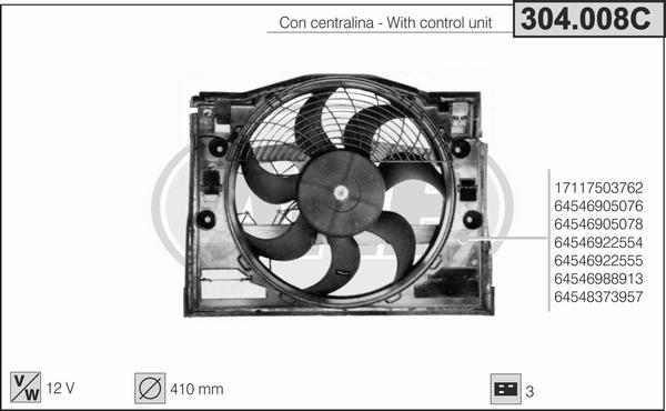 AHE 304.008C - Вентилятор, охлаждение двигателя autodnr.net