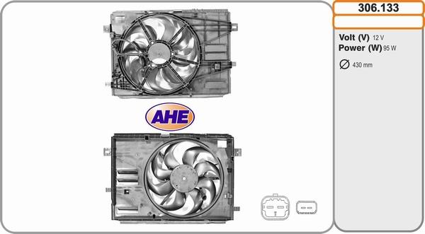 AHE 306.133 - Вентилятор, охлаждение двигателя autodnr.net
