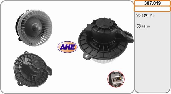 AHE 307.019 - Вентилятор салону autocars.com.ua
