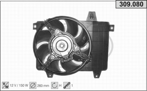 AHE 309.080 - Вентилятор, охлаждение двигателя autodnr.net