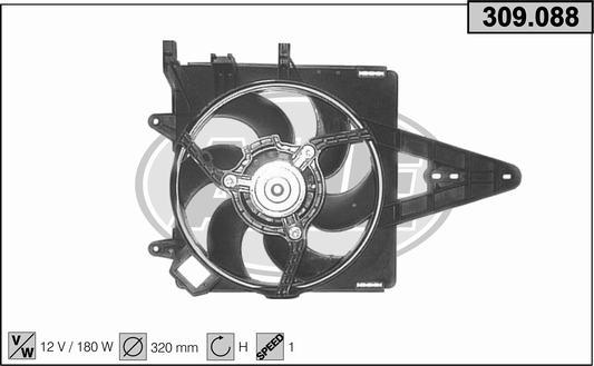 AHE 309.088 - Вентилятор, охолодження двигуна autocars.com.ua