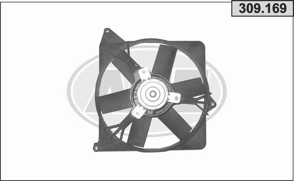 AHE 309.169 - Вентилятор, охолодження двигуна autocars.com.ua