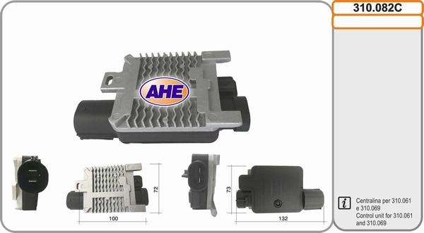 AHE 310.082C - Вентилятор, охолодження двигуна autocars.com.ua