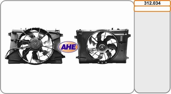AHE 312.034 - Вентилятор, охолодження двигуна autocars.com.ua
