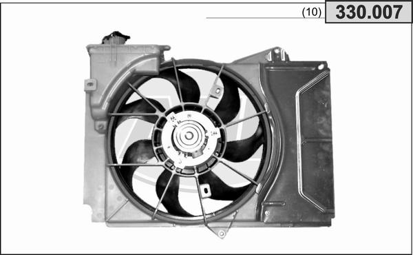 AHE 330.007 - Вентилятор, охолодження двигуна autocars.com.ua