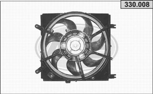 AHE 330.008 - Вентилятор, охолодження двигуна autocars.com.ua