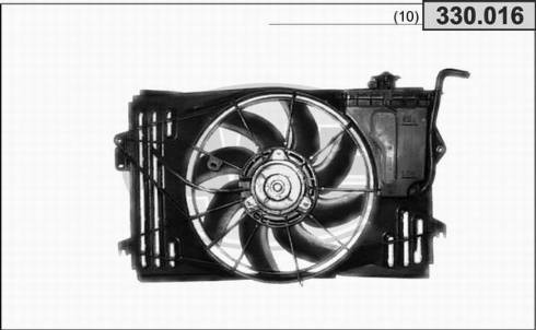 AHE 330.016 - Вентилятор, охолодження двигуна autocars.com.ua