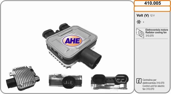 AHE 410.005 - Блок управління, ел.  вентилятор (охолодження двигуна) autocars.com.ua