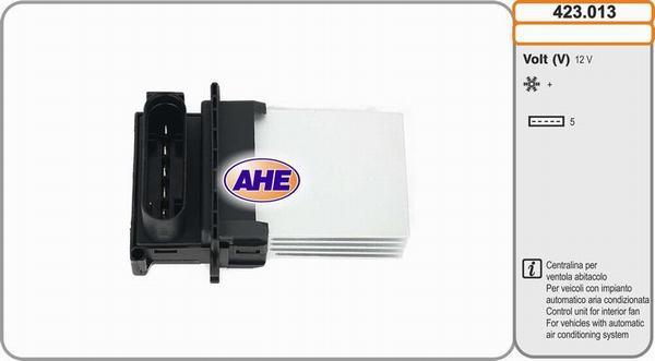 AHE 423.013 - Блок управління, ел.  вентилятор (охолодження двигуна) autocars.com.ua