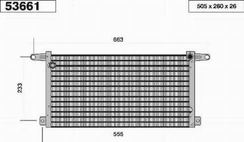 AHE 53661 - Конденсатор, кондиціонер autocars.com.ua