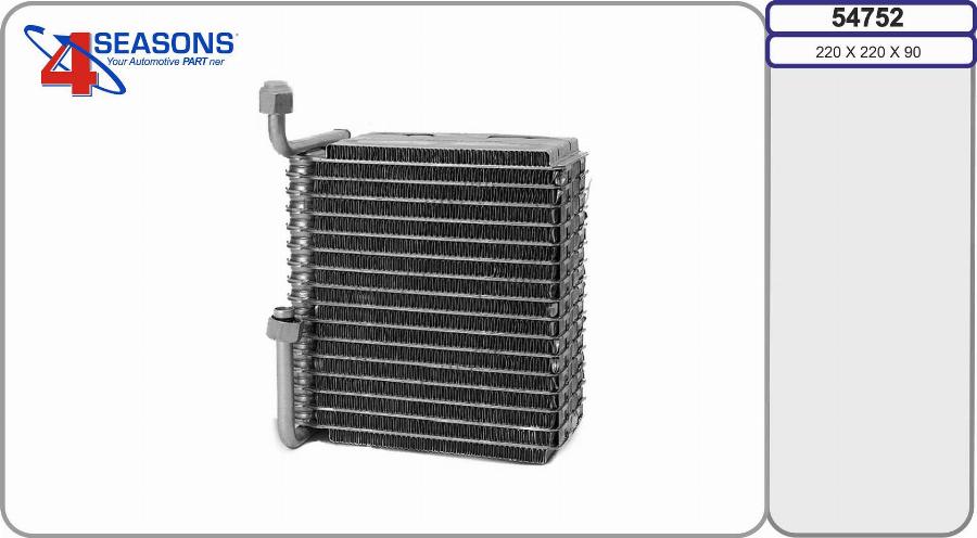 AHE 54752 - Випарник, кондиціонер autocars.com.ua