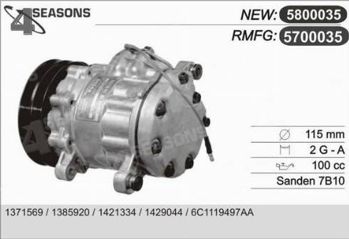 AHE 5700035 - Компрессор кондиционера autodnr.net