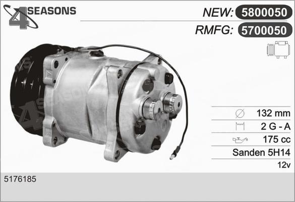 AHE 5700050 - Компрессор кондиционера autodnr.net