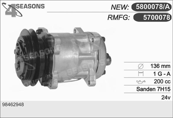 AHE 5700078 - Компрессор кондиционера autodnr.net