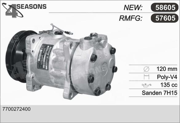 AHE 57605 - Компрессор кондиционера autodnr.net