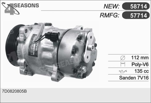 AHE 57714 - Компрессор кондиционера autodnr.net