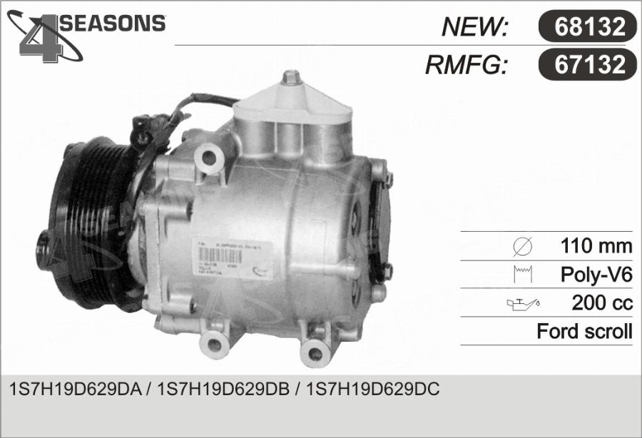 AHE 67132 - Компрессор кондиционера autodnr.net