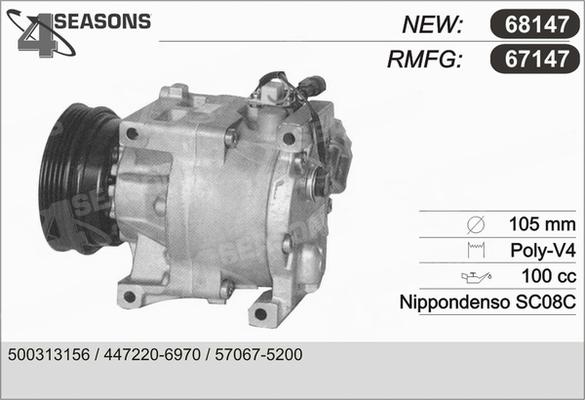 AHE 67147 - Компрессор кондиционера autodnr.net