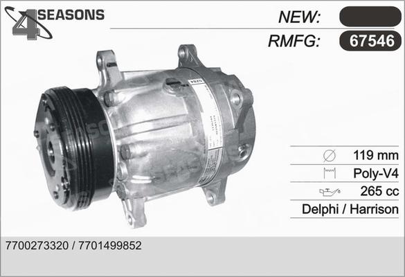 AHE 67546 - Компрессор кондиционера autodnr.net