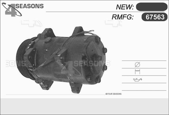 AHE 67563 - Компресор, кондиціонер autocars.com.ua