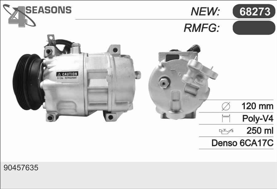 AHE 68273 - Компрессор кондиционера autodnr.net