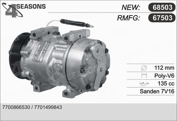 AHE 68503 - Компрессор кондиционера autodnr.net