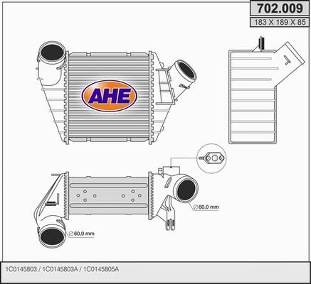 AHE 702.009 - Интеркулер autocars.com.ua