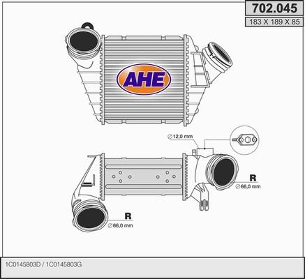AHE 702.045 - Интеркулер autocars.com.ua