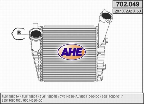 AHE 702.049 - Интеркулер autocars.com.ua