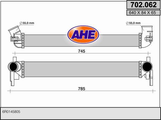 AHE 702.062 - Интеркулер autocars.com.ua