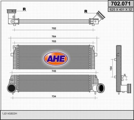 AHE 702.071 - Интеркулер autocars.com.ua