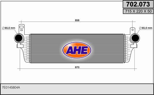 AHE 702.073 - Интеркулер autocars.com.ua