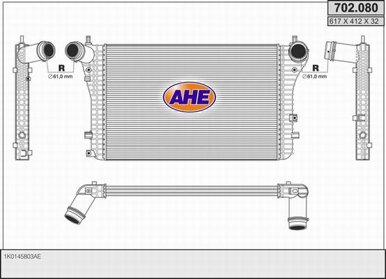 AHE 702.080 - Интеркулер autocars.com.ua