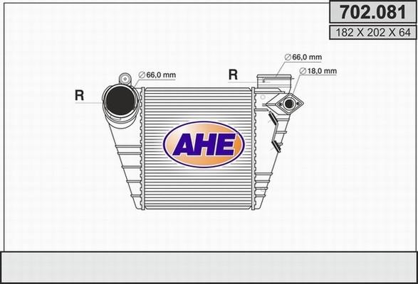 AHE 702.081 - Интеркулер autocars.com.ua