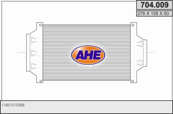 AHE 704.009 - Интеркулер autocars.com.ua