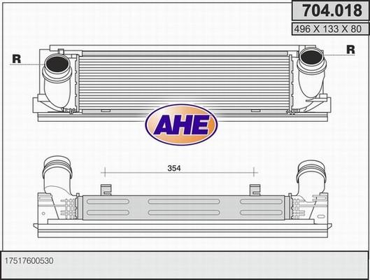 AHE 704.018 - Интеркулер autocars.com.ua